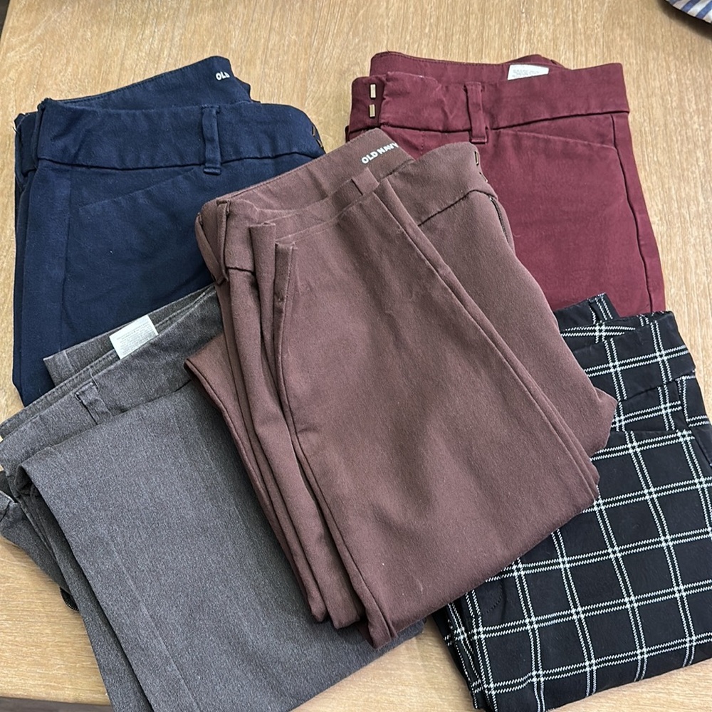 5 pairs of Pixie High Rise Pants size 8